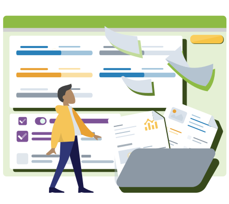 Clinical Schedule Reports Illustration